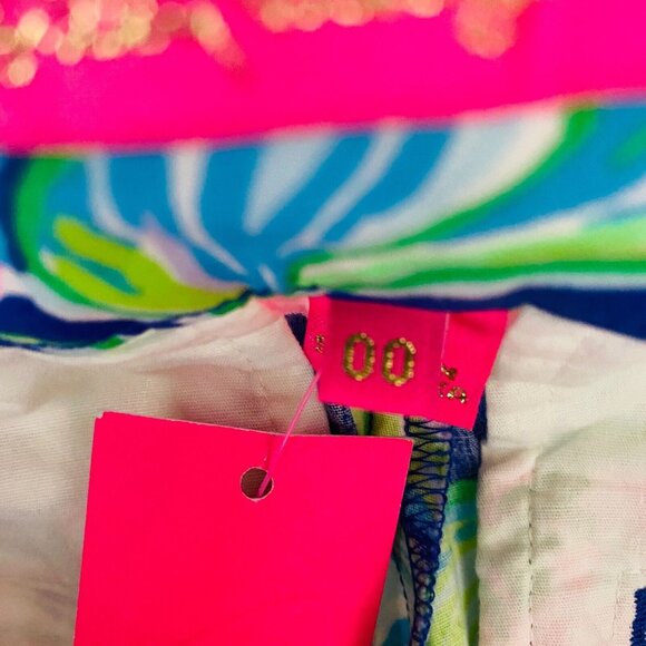 Lilly Pulitzer Shorts Womens Kaden 4 Inch Floral Ladybugs Colorful 00 New - Picture 7 of 9